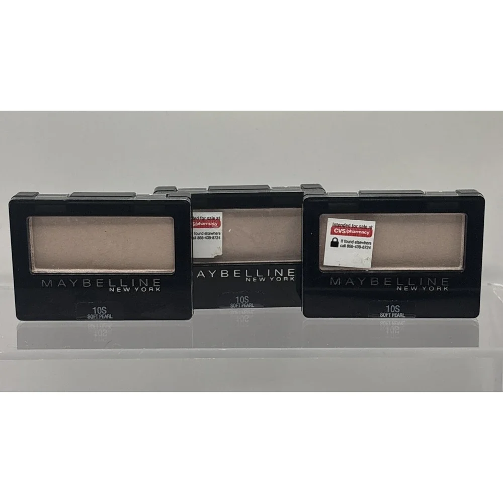 Lot Of 3 Maybelline New York‎ Expert Wear Eyeshadow 10S SOFT PEARL .08 Oz Each